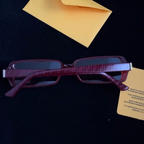 New no box Fendi Red/ burgundy reading glasses need own prescription - Picture 5 of 8